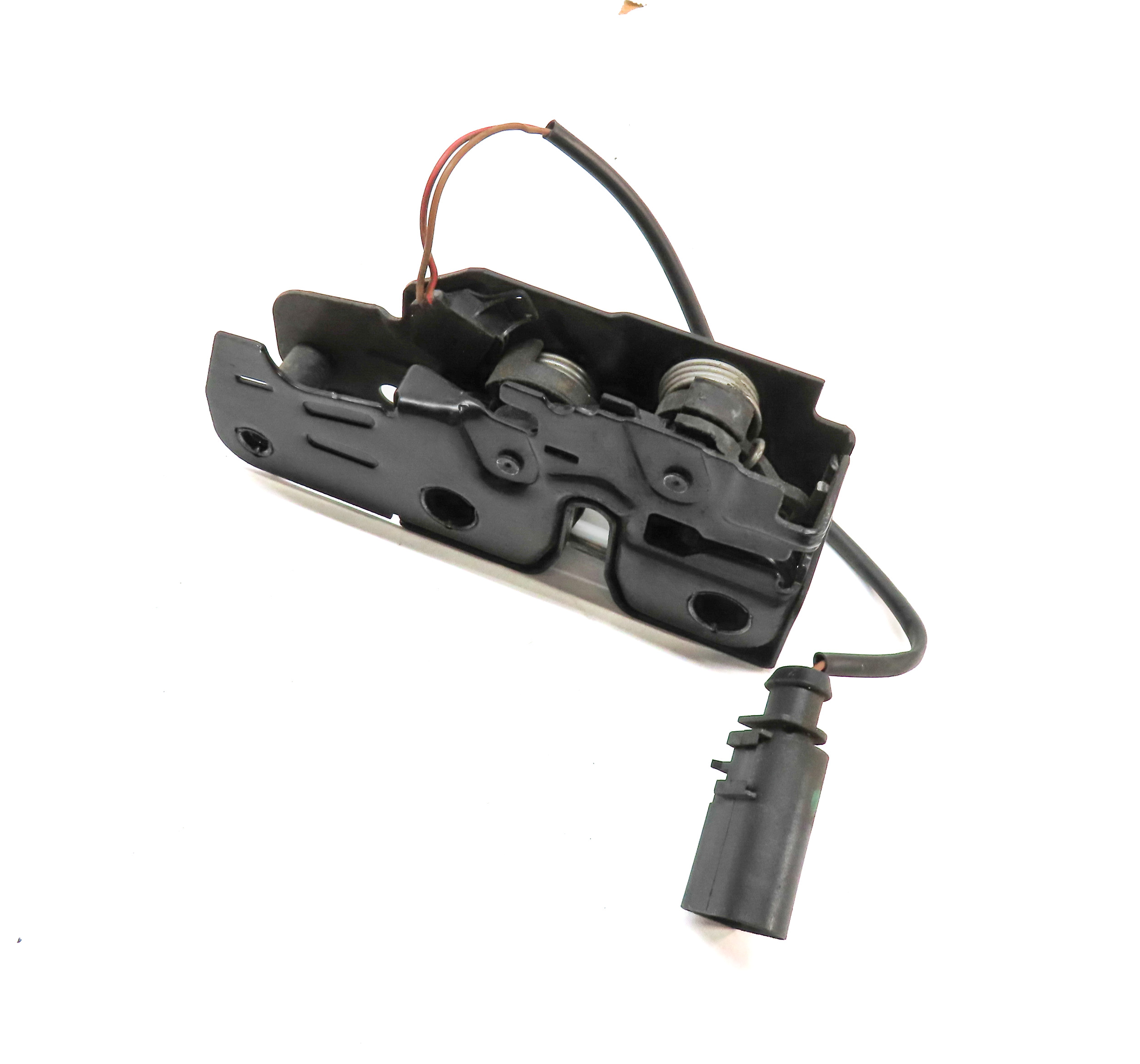 2015 AUDI Q7 (4L) FRONT HOOD BONNET LID LOWER LOCK LATCH CABLE ACTUATOR — exact item pictured